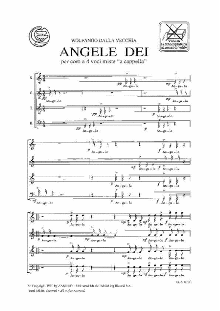 Angele Dei A Cappella scores gallery preview page 2