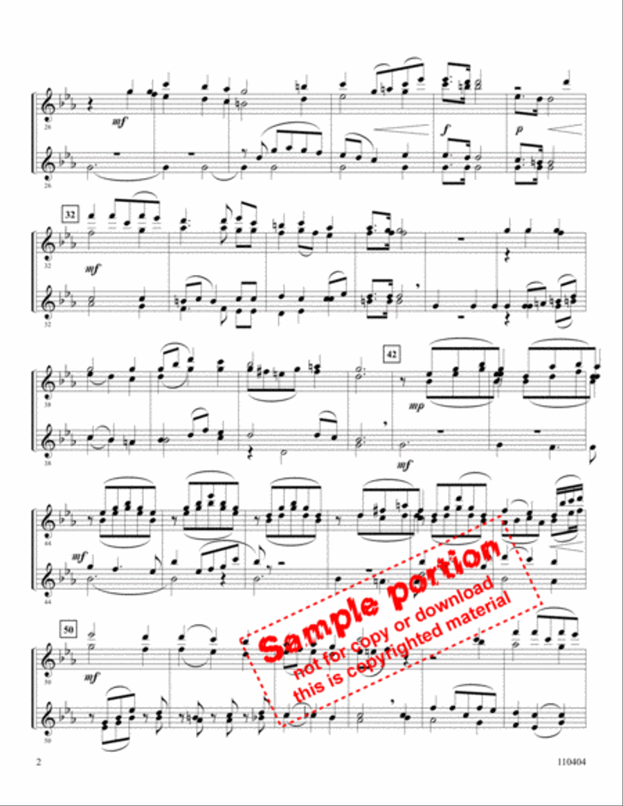 God So Loved The World (unacc) Flute Quartet scores gallery preview page 3