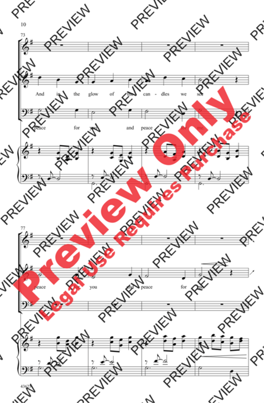Candlelight Canon 3-Part scores gallery preview page 9