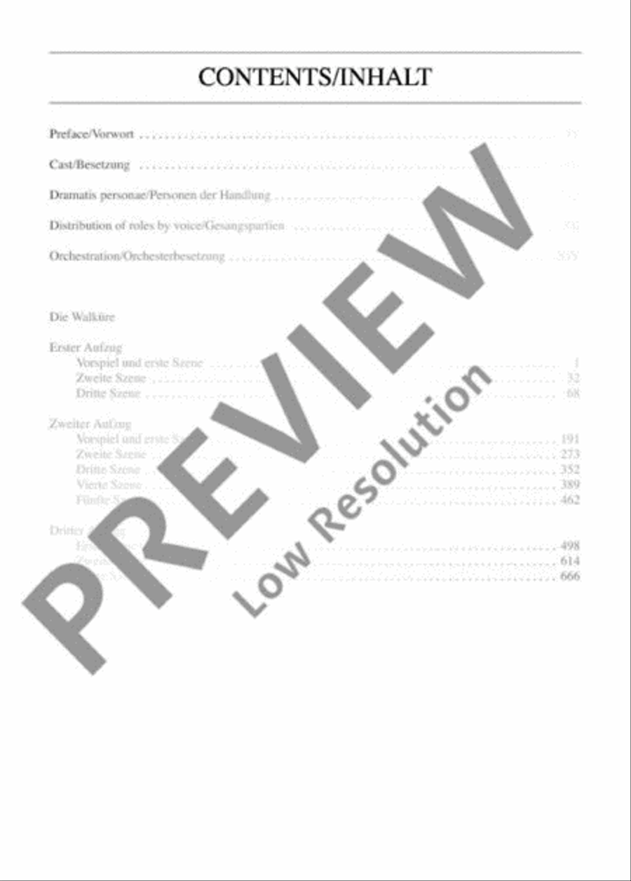 Die Walküre Orchestra scores gallery preview page 3
