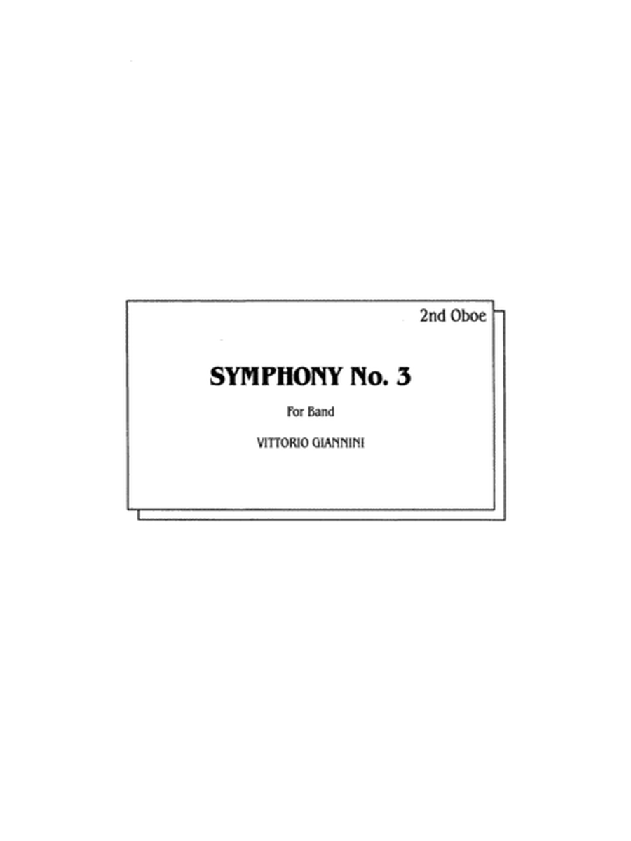 Symphony No. 3 for Band: 2nd Oboe