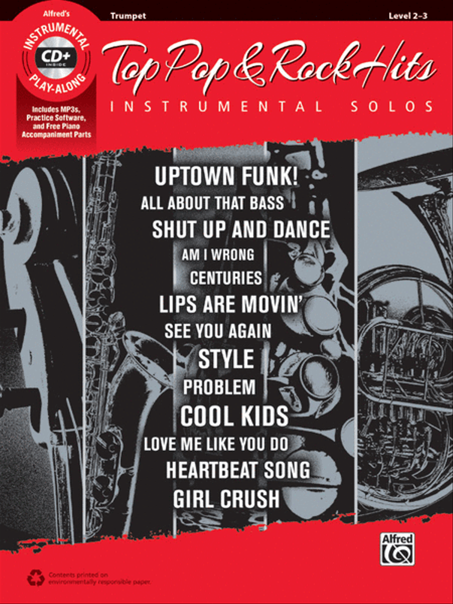 Top Pop & Rock Hits Instrumental Solos Trumpet Solo scores gallery preview page 1