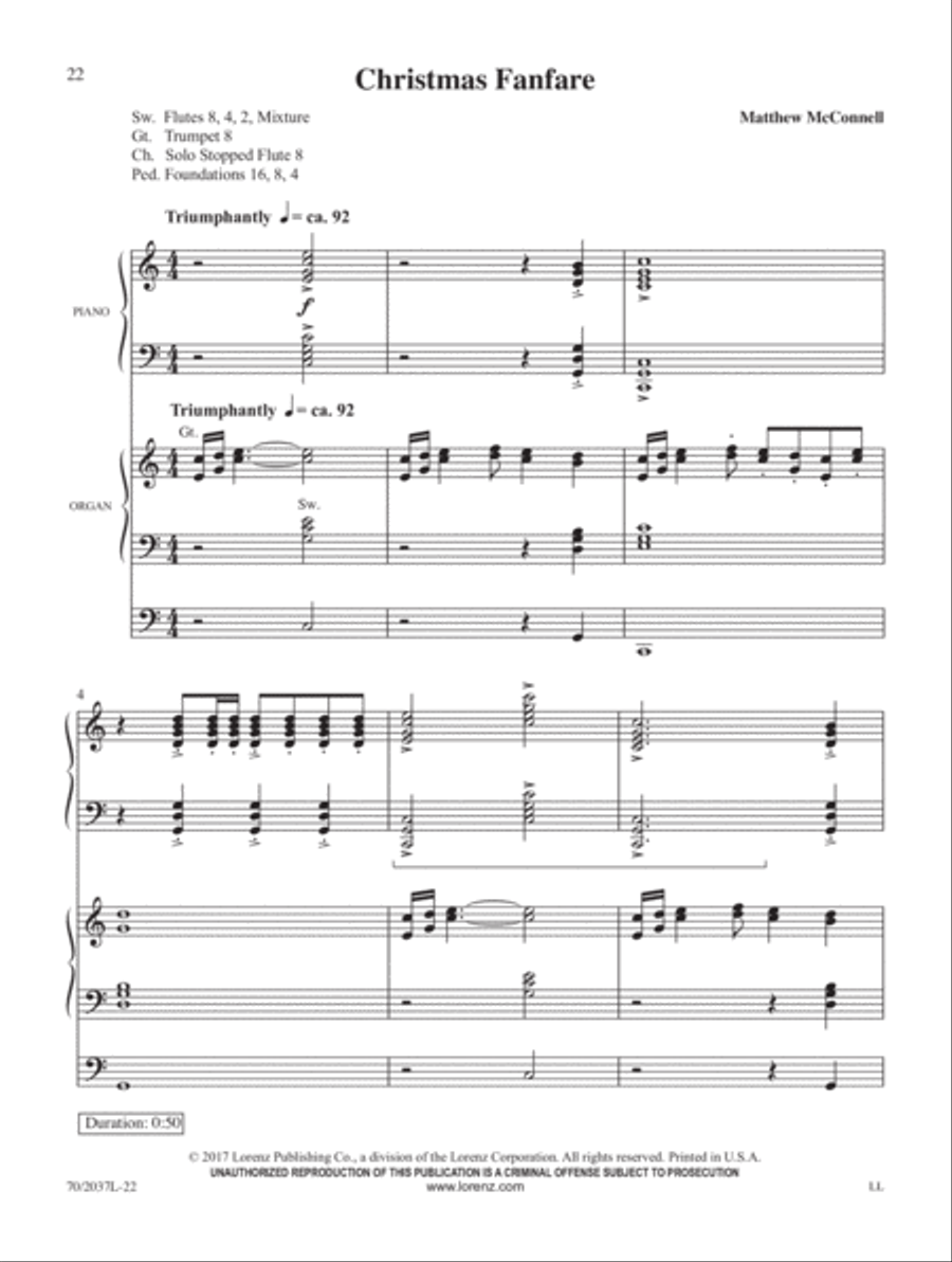 The Snow Lay on the Ground Organ scores gallery preview page 5