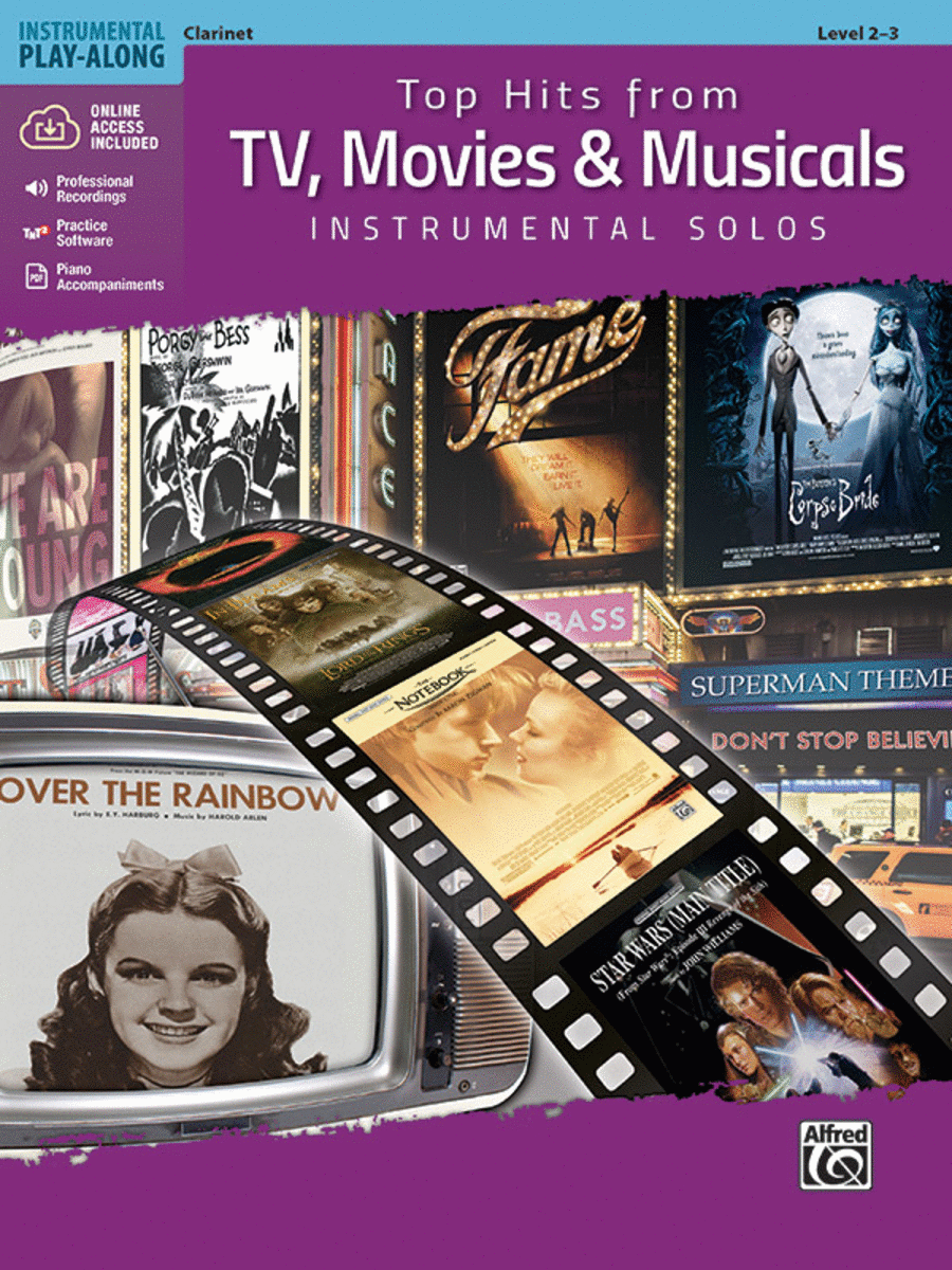 Top Hits from TV, Movies & Musicals Instrumental Solos Clarinet Solo scores gallery preview page 1