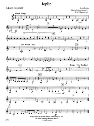 Joplin!: B-flat Bass Clarinet