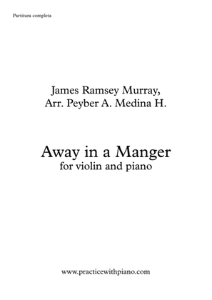 Away in a Manger, for violin and piano