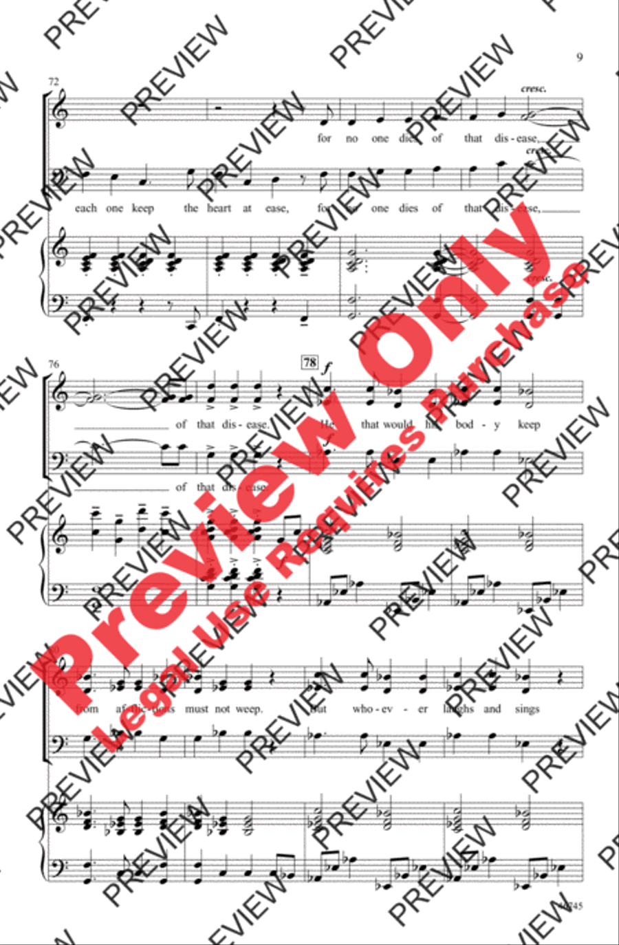 A Pleasant Life A Pleasant Life 3-Part scores gallery preview page 9