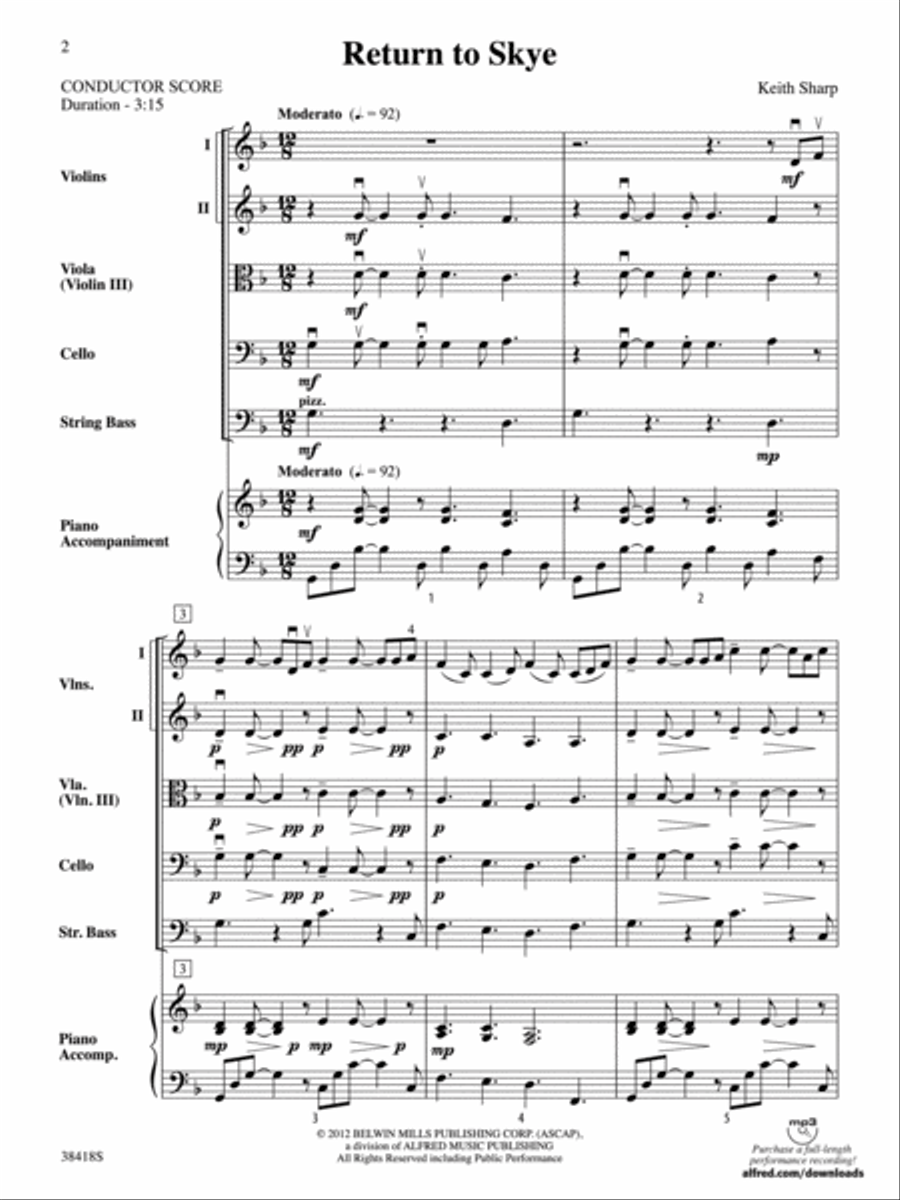 Return to Skye: Score Return to Skye: Score String Orchestra scores gallery preview page 2