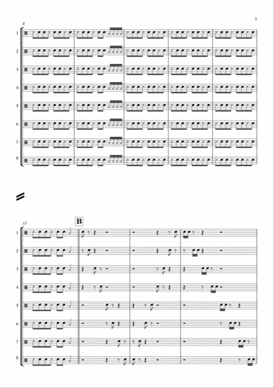 Bin There Bin There Percussion Ensemble scores gallery preview page 3