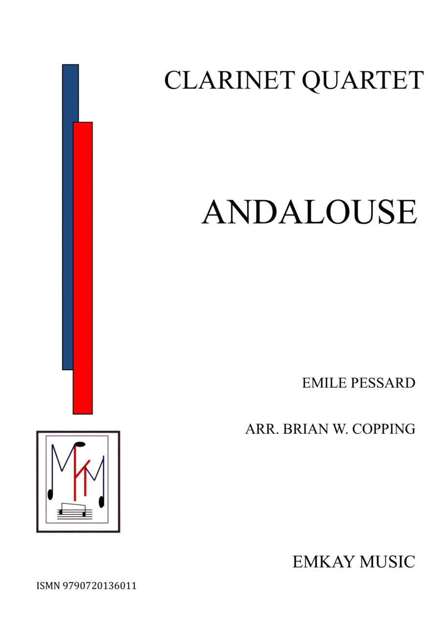 ANDALOUSE – CLARINET QUARTET Clarinet Quartet scores gallery preview page 1