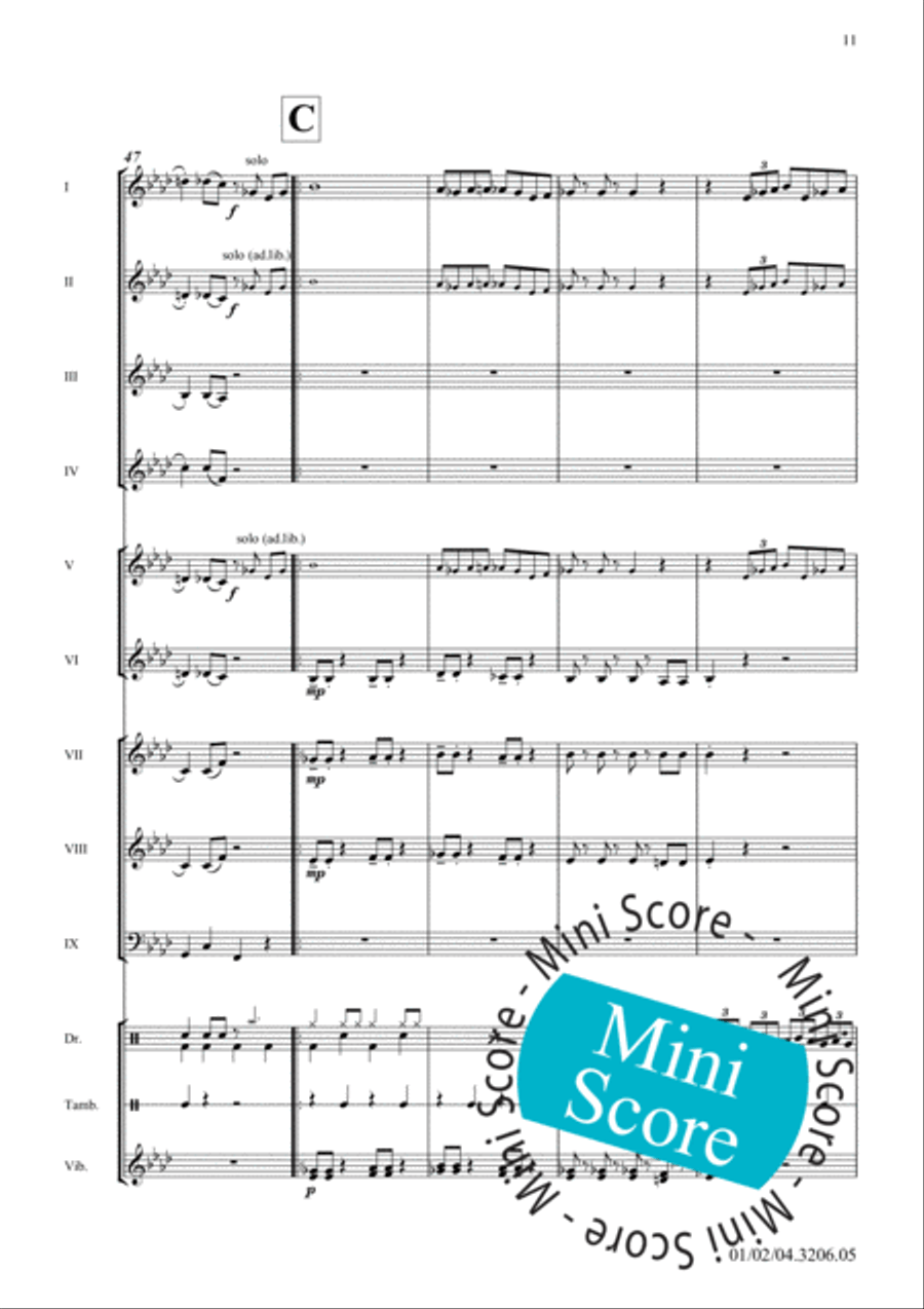 Sing, Sing, Sing Sing, Sing, Sing Fanfare Band scores gallery preview page 15
