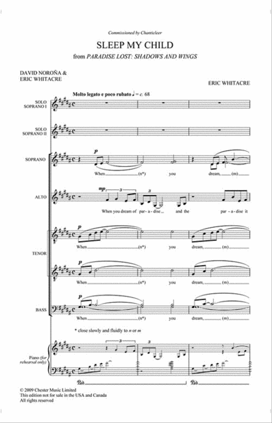 Sleep My Child Sleep My Child Divisi scores gallery preview page 2