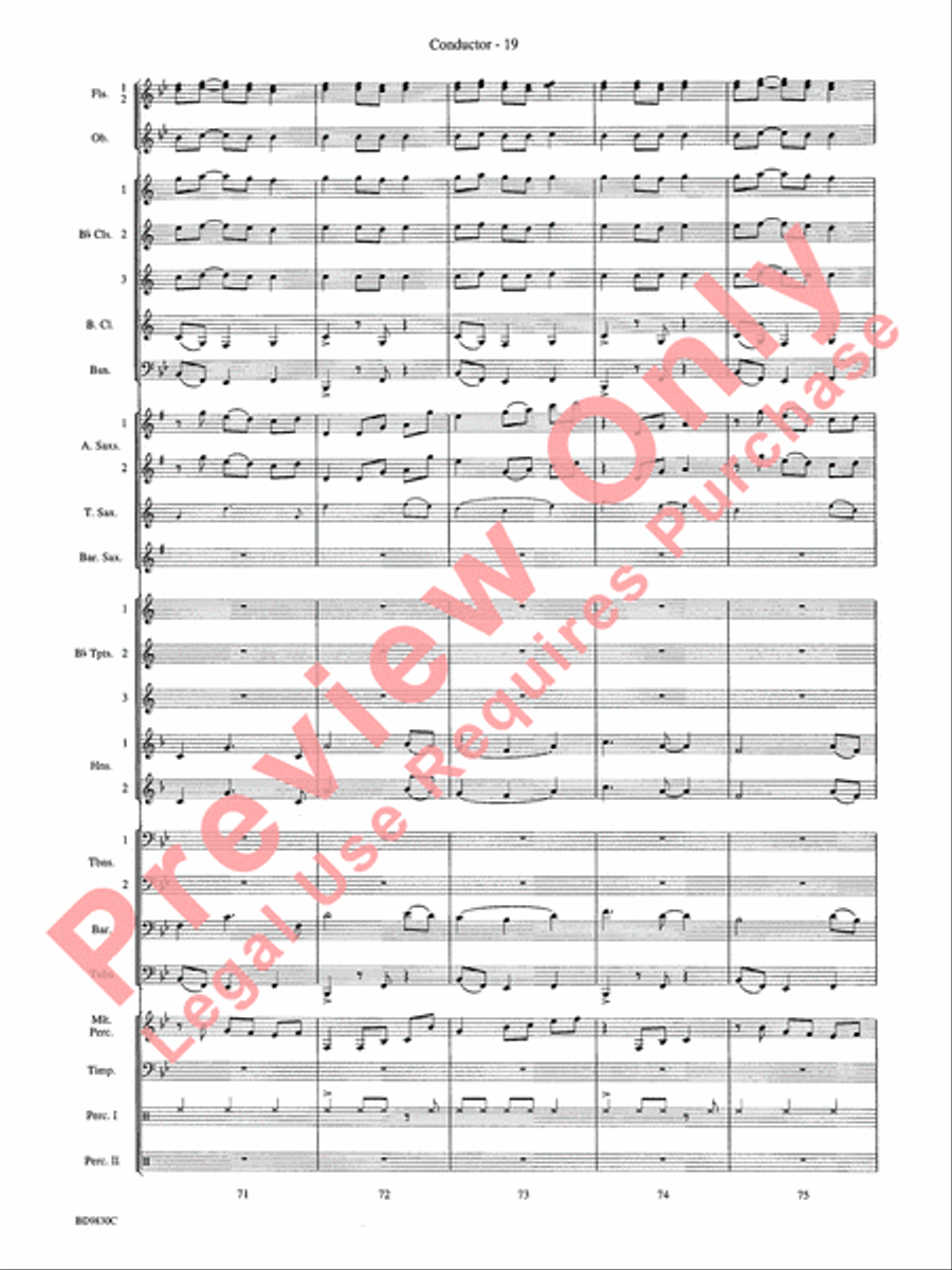 The Spirit of Orpheus (A Sinfonian Celebration) Concert Band scores gallery preview page 22