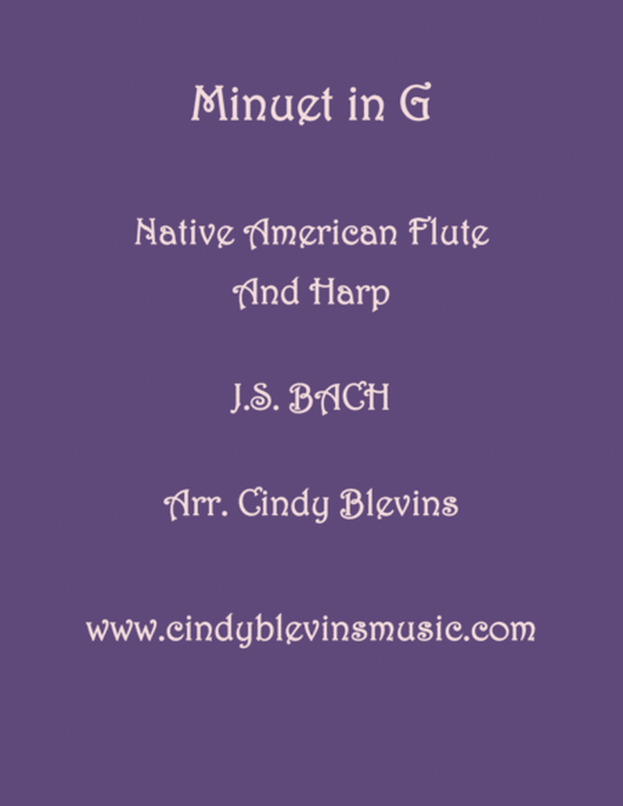 Minuet in G, arranged for Harp and Native American Flute image number null