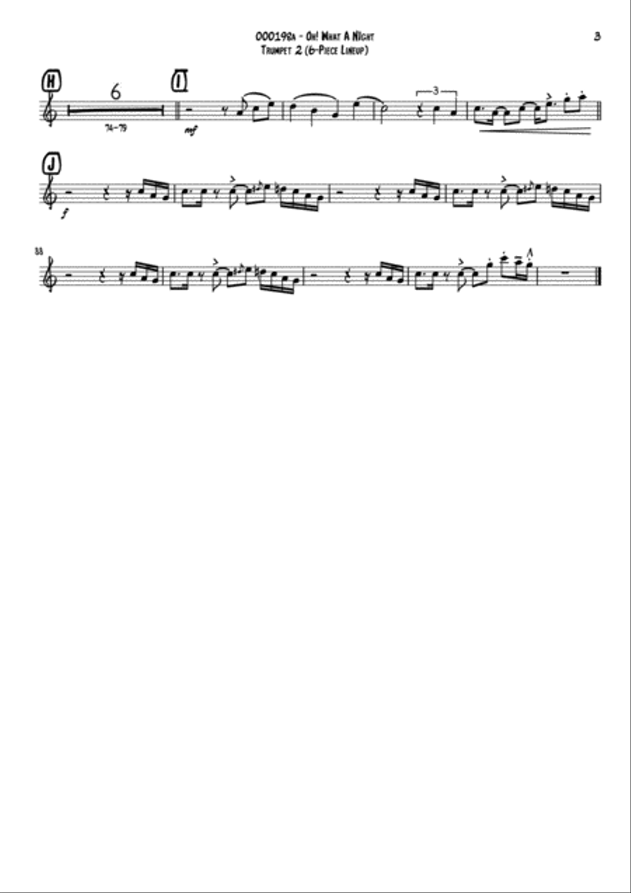 December 1963 (oh, What A Night) Small Ensemble scores gallery preview page 6
