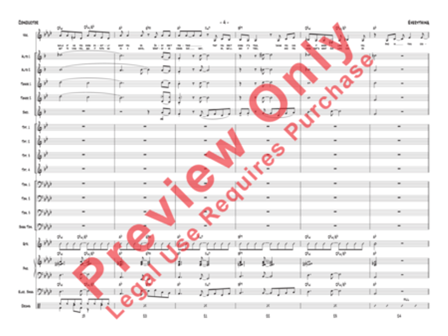 Everything (score only) Jazz Ensemble scores gallery preview page 7