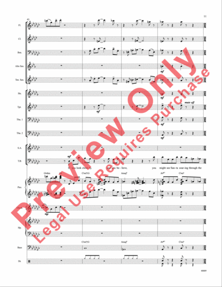 Counting Down to Christmas Choir scores gallery preview page 12