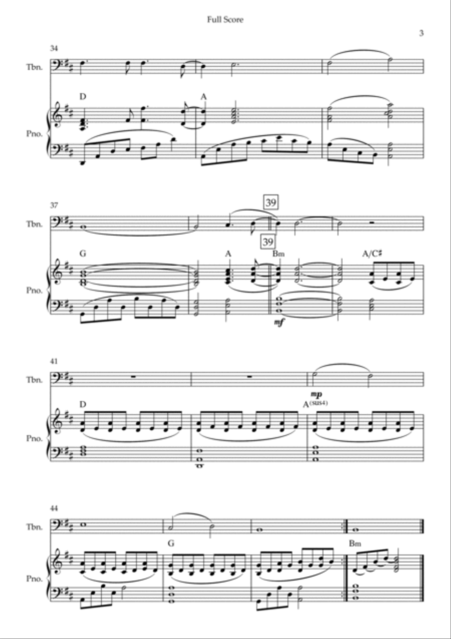 Oceans (where Feet May Fail) Piano scores gallery preview page 3