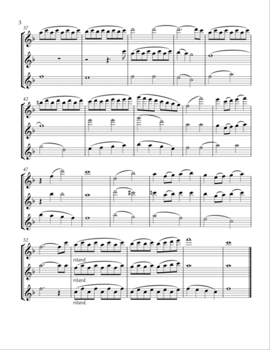 Over The Rainbow (from The Wizard Of Oz) Flute Trio scores gallery preview page 4