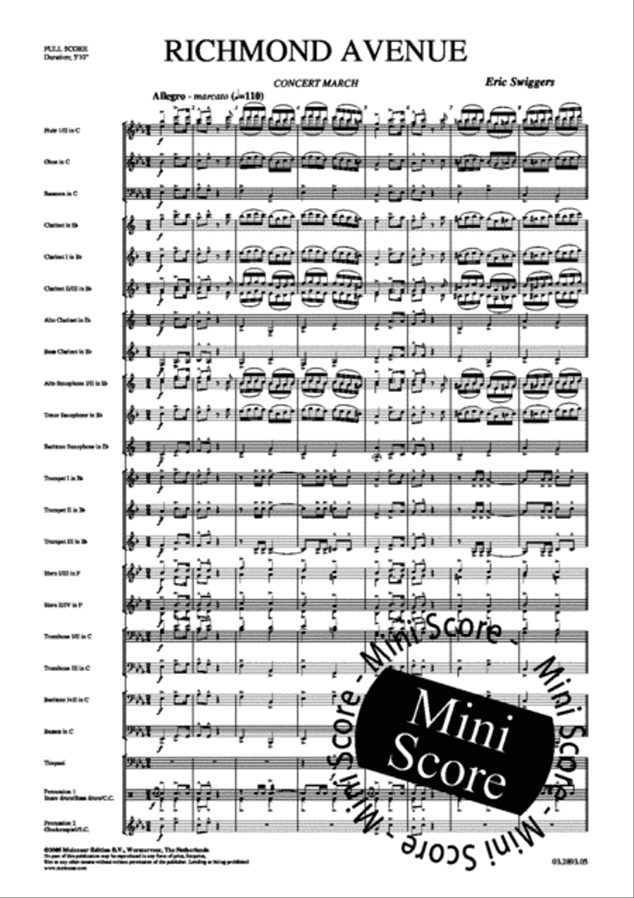 Richmond Avenue Concert Band scores gallery preview page 5