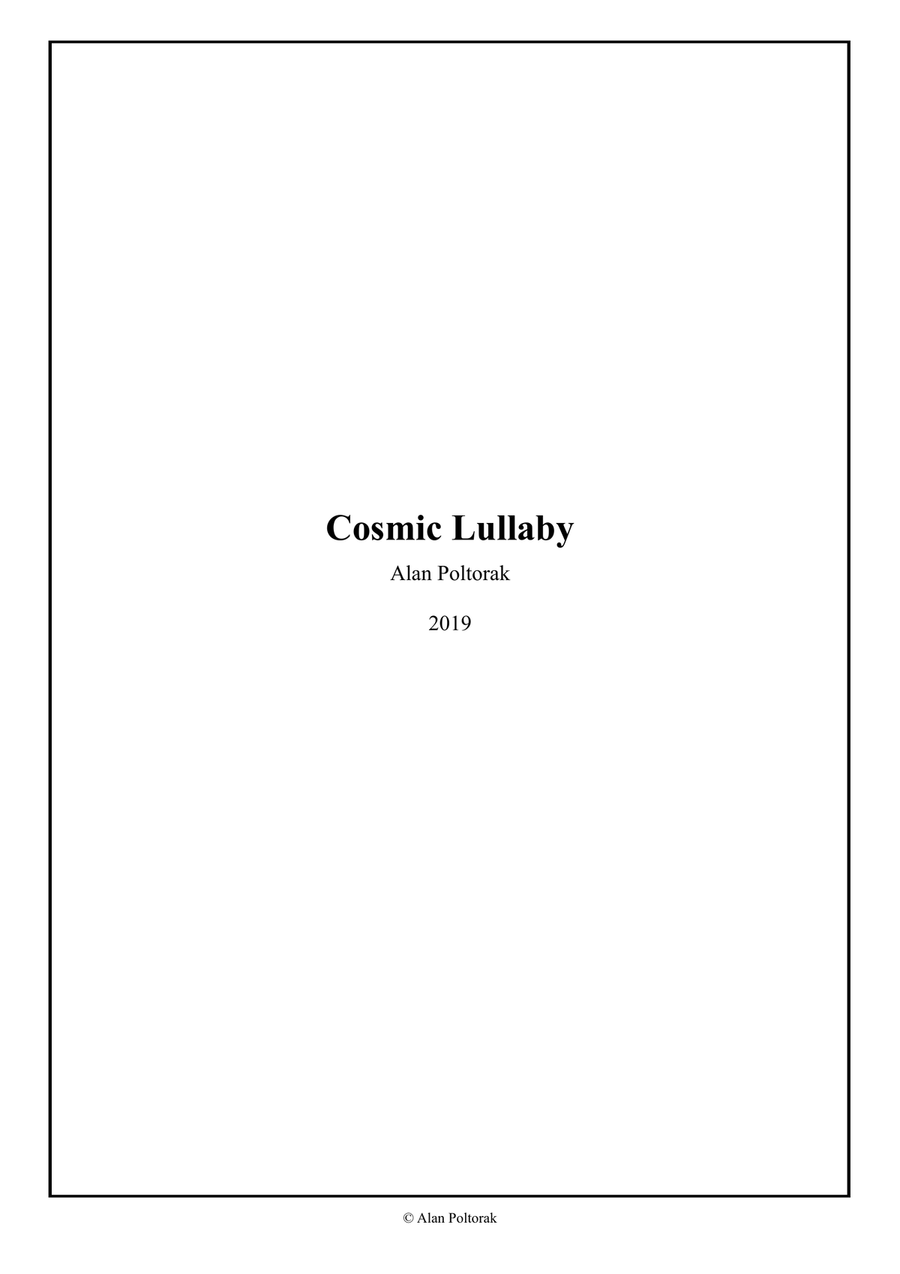 Cosmic Lullaby Piano Solo scores gallery preview page 1