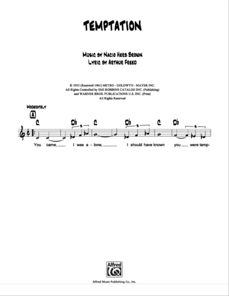 Temptation Temptation School and Community scores gallery preview page 1