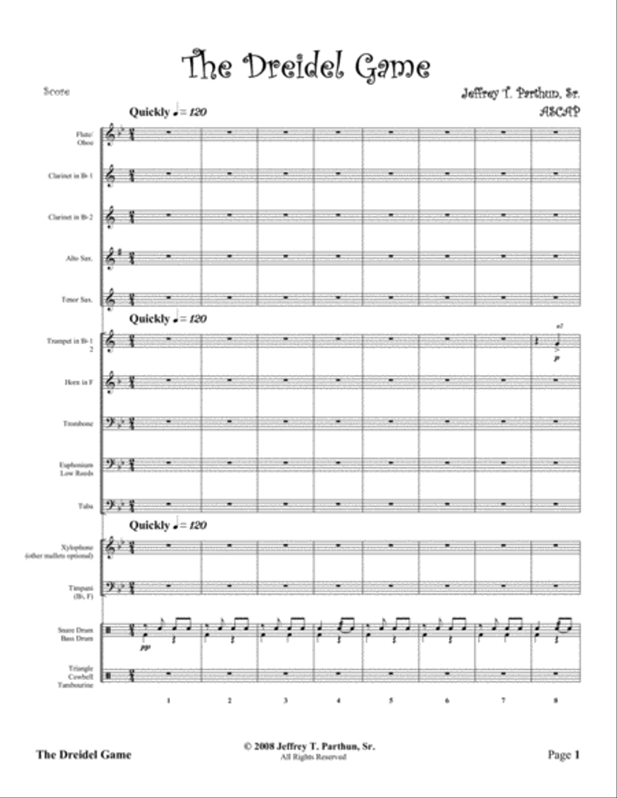 The Dreidel Game The Dreidel Game Concert Band scores gallery preview page 2