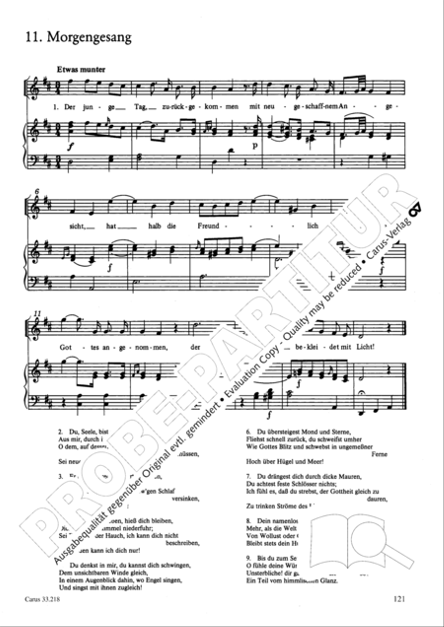 Geistliche Oden und Lieder (Gellert) Collection / Songbook scores gallery preview page 116