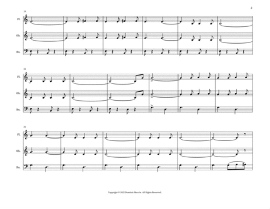 Funiculi, Funicula Small Ensemble scores gallery preview page 2