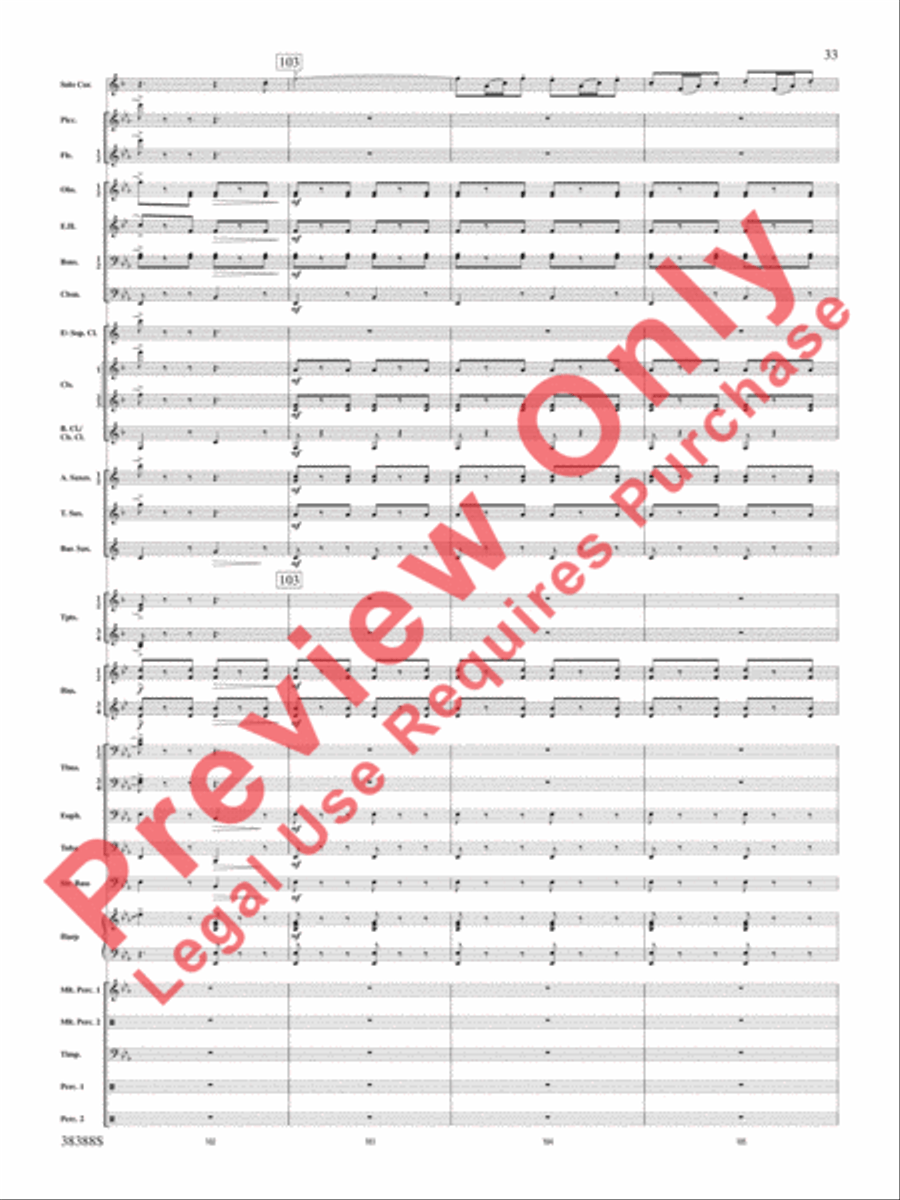 Napoli Concert Band scores gallery preview page 34