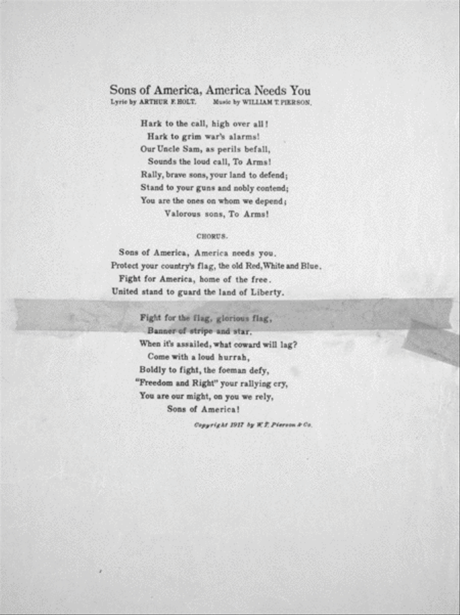 Sons of America. America Needs You 3-Part scores gallery preview page 2