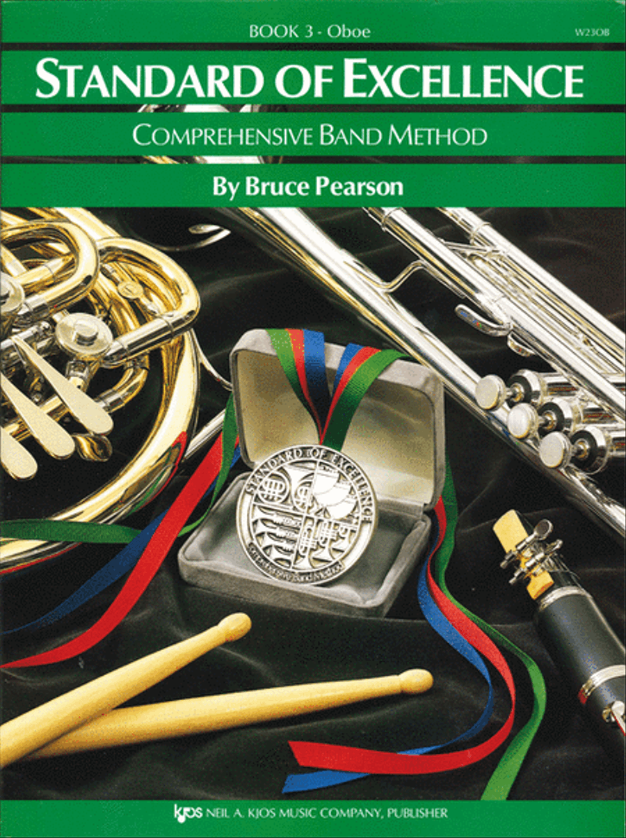 Standard of Excellence Book 3, Oboe Concert Band Methods scores gallery preview page 1
