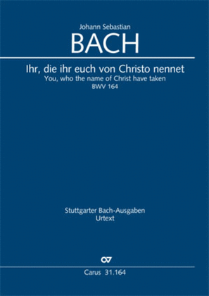 Book cover for You, who the name of Christ have taken (Ihr, die ihr euch von Christo nennet)