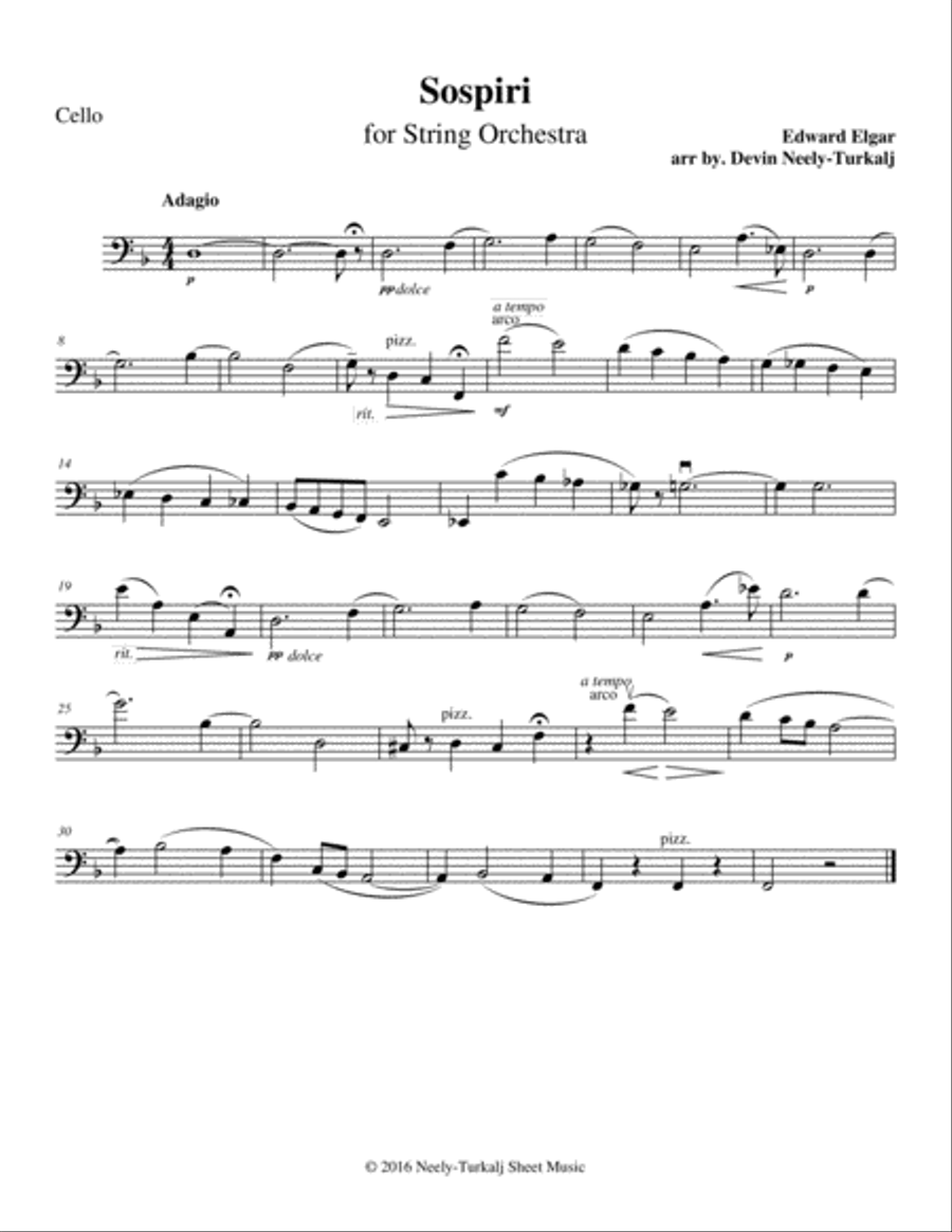 Sospiri Sospiri String Orchestra scores gallery preview page 4