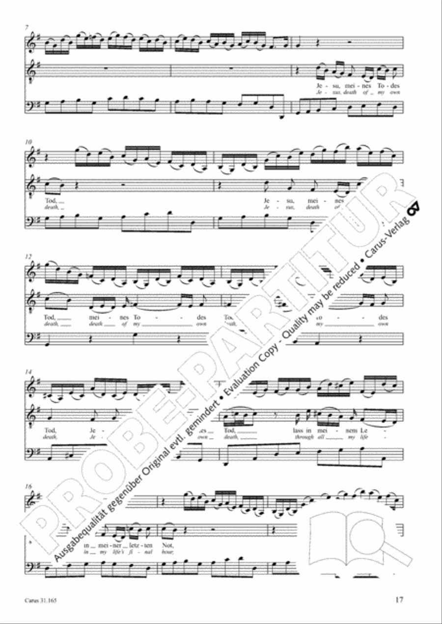 O Holy Spirit's solemn rite (O heiliges Geist- und Wasserbad) 4-Part scores gallery preview page 18