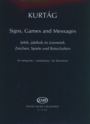 Book cover for Zeichen, Spiele und Botschaften für Streichtrio