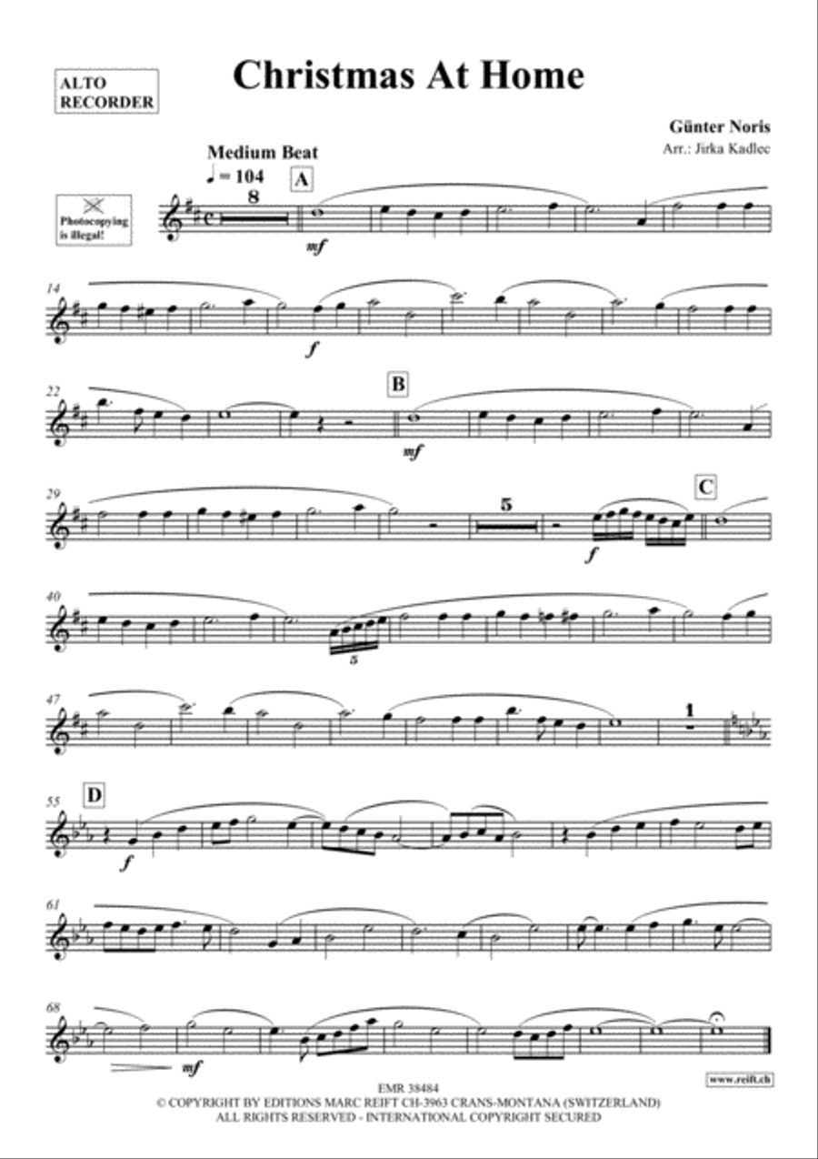 Christmas At Home Alto Recorder scores gallery preview page 2
