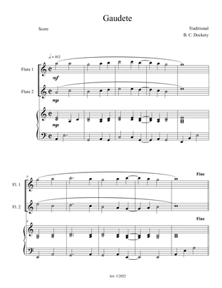 Gaudete (Flute Duet with Piano Accompaniment)