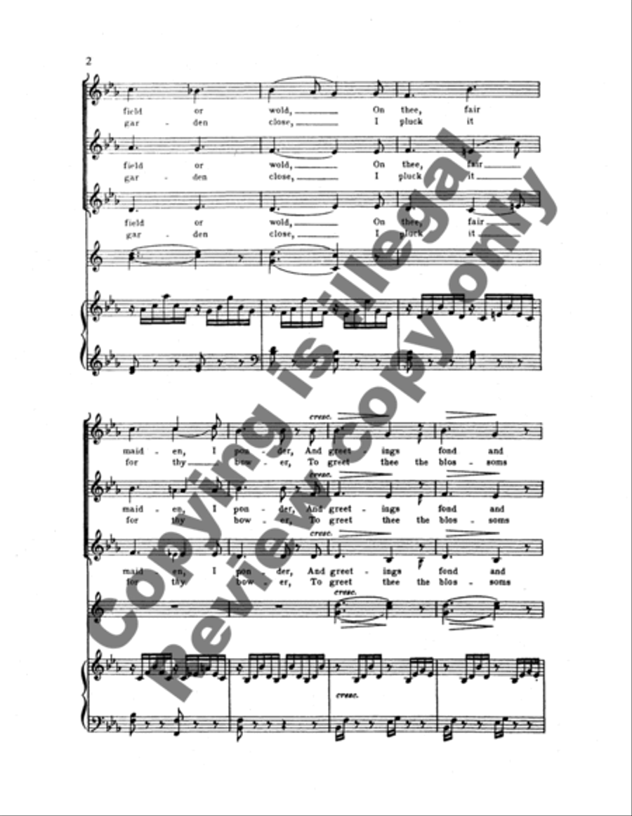 Greetings, Op. 17/3 Greetings, Op. 17/3 SSA scores gallery preview page 9