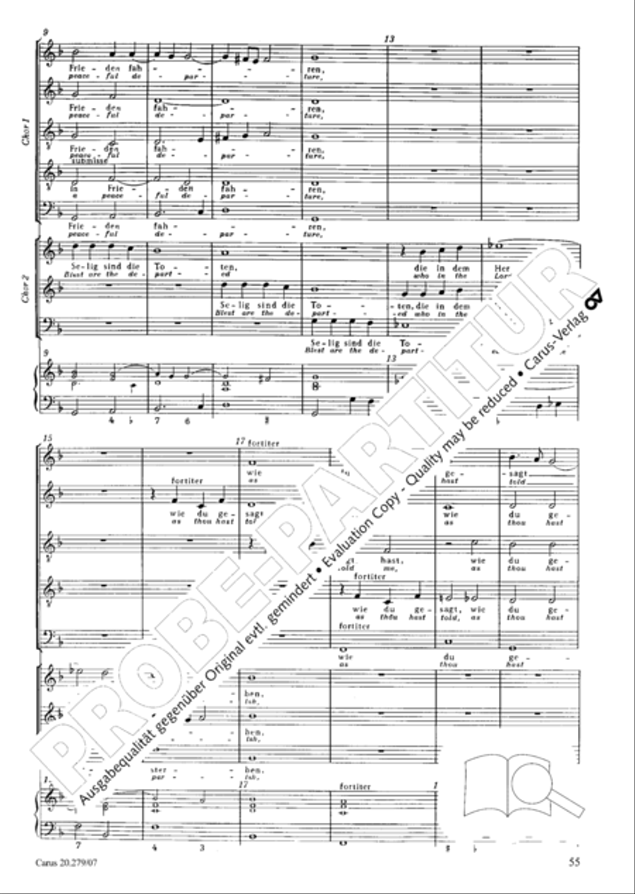 Musikalische Exequien I-III Orchestra scores gallery preview page 56