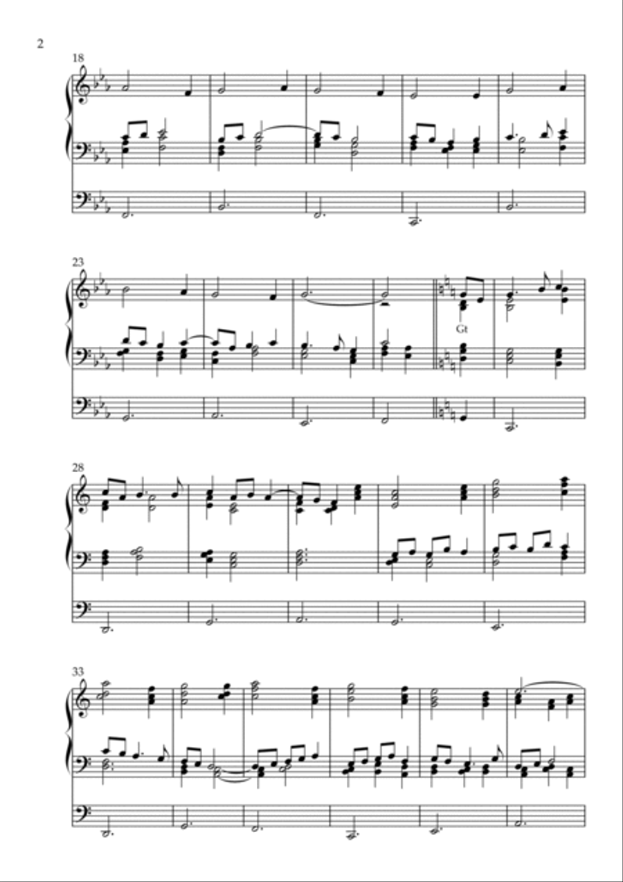 Meditation on Creator of the Stars of Night, Op. 173 (Organ Solo) by Vidas Pinkevicius Organ Solo scores gallery preview page 2