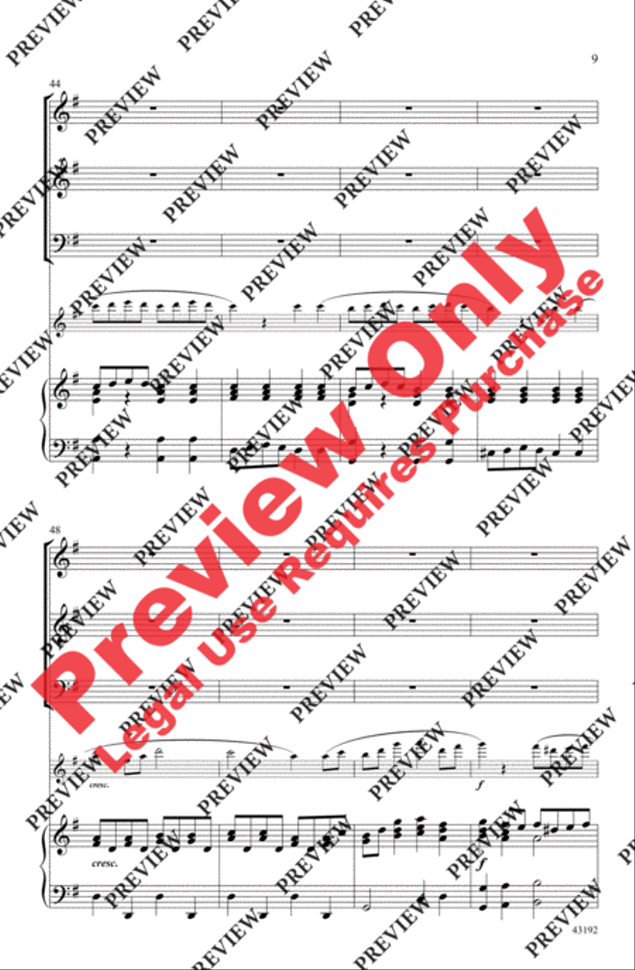 Jubilate! Joy We Bring! 3-Part scores gallery preview page 9