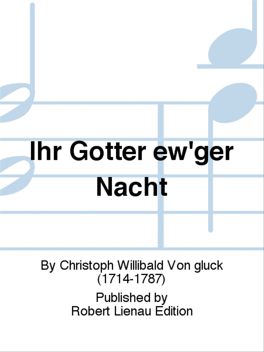 Ihr Götter ew'ger Nacht Soprano Voice scores gallery preview page 1