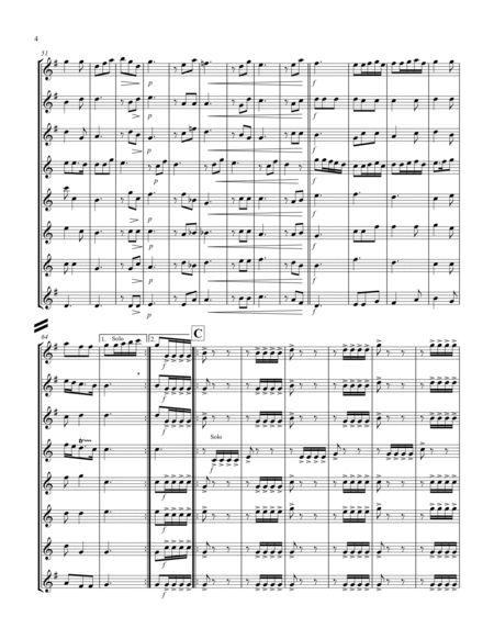 Allegro (from "Sonata for Trumpet") (Bb) (Saxophone Octet - 3 Alto, 4 Tenor, 1 Bari) (Tenor lead) image number null