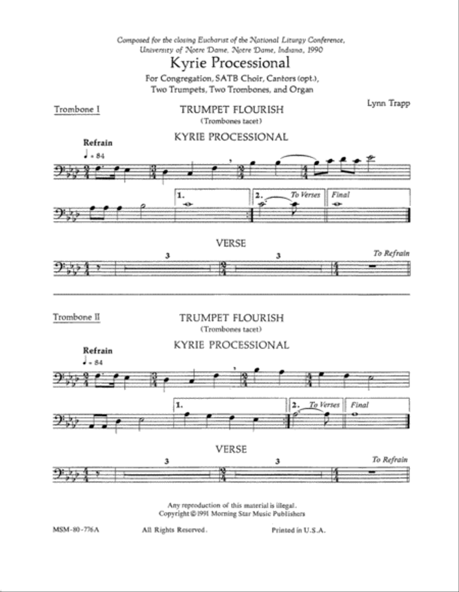 Kyrie Processional Kyrie Processional Choir scores gallery preview page 2