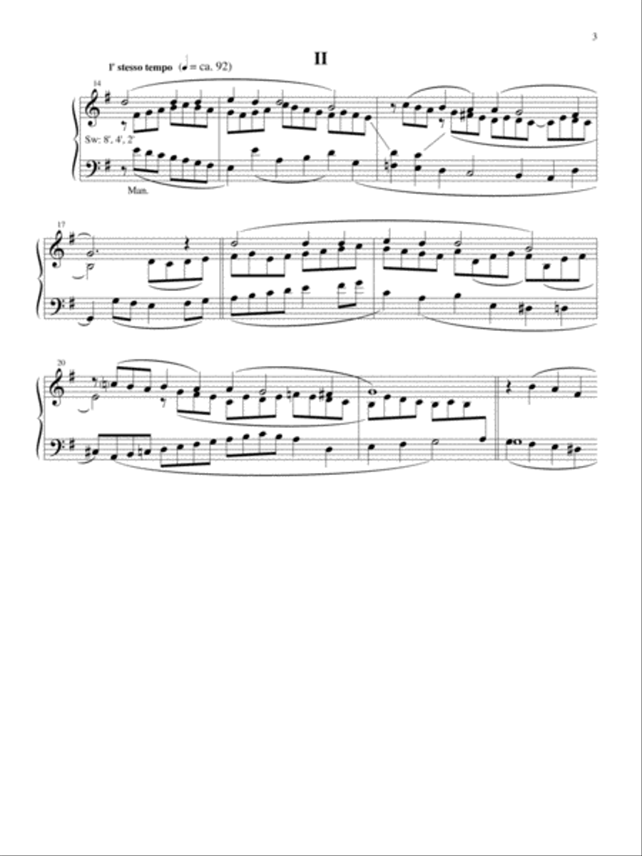 Six Variants on Es ist ein' Ros' entsprungen Organ scores gallery preview page 3
