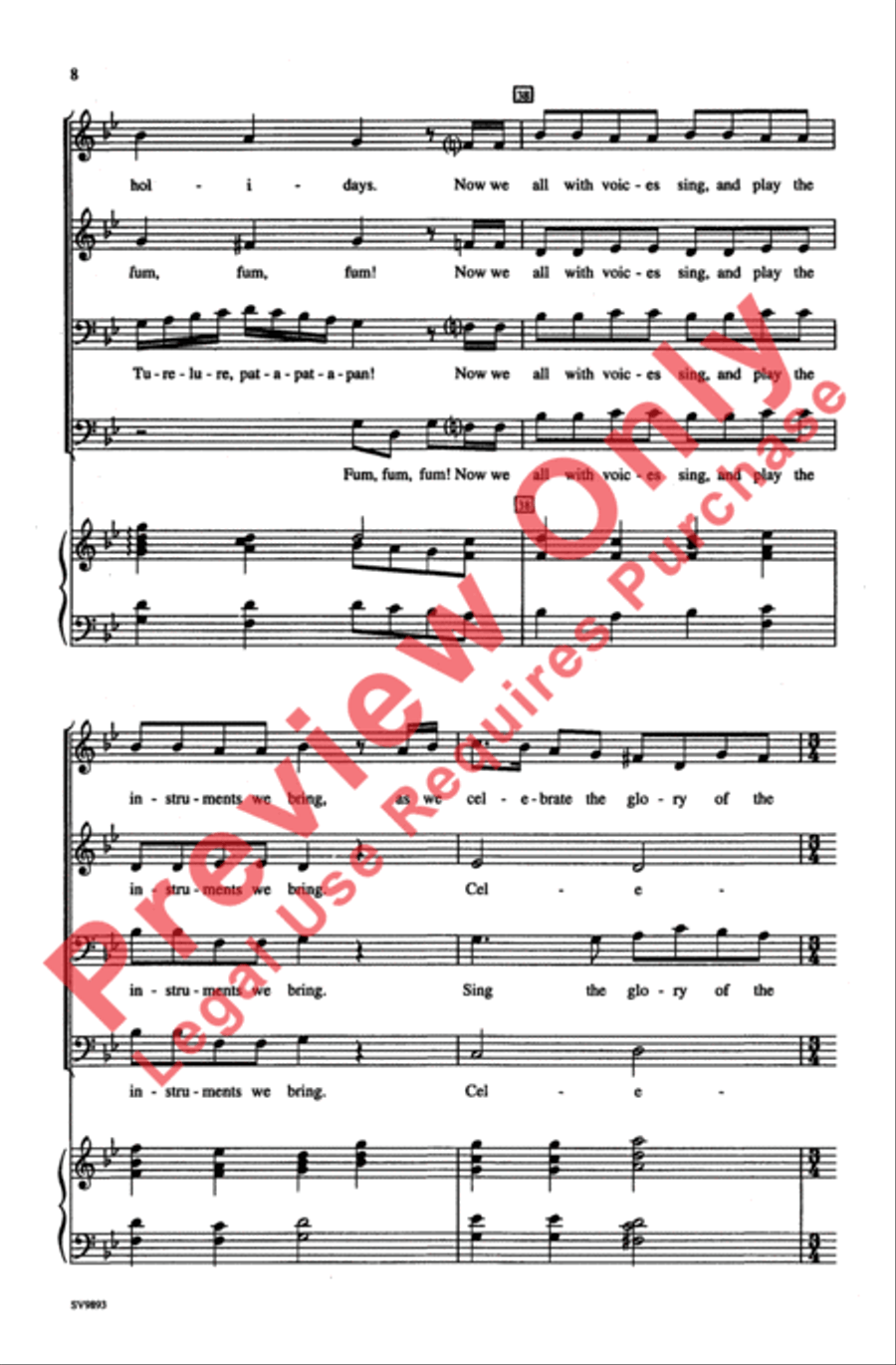 Fum, Fum, Fum / Pat-A-Pan 3-Part scores gallery preview page 7