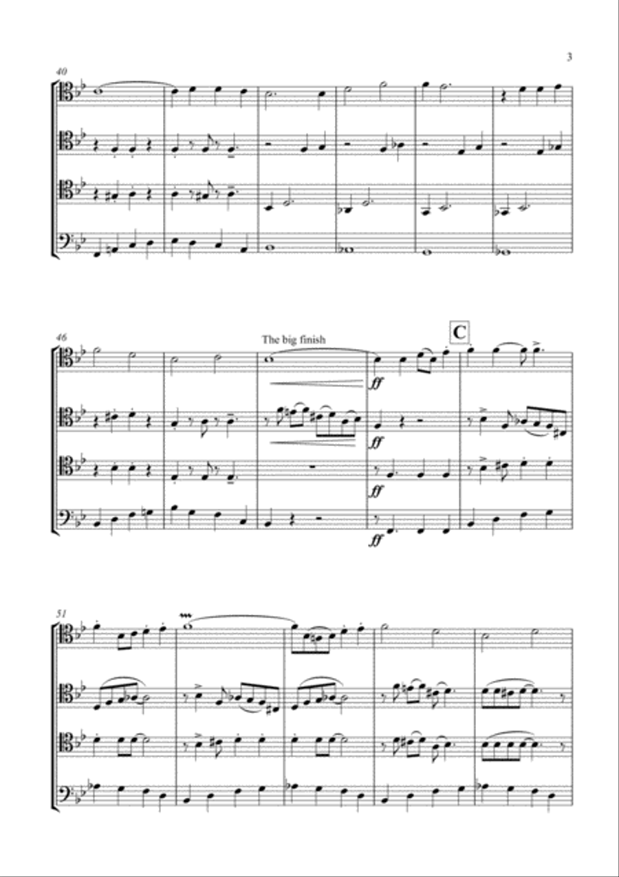When the Saints Come Marching In Brass Ensemble scores gallery preview page 4