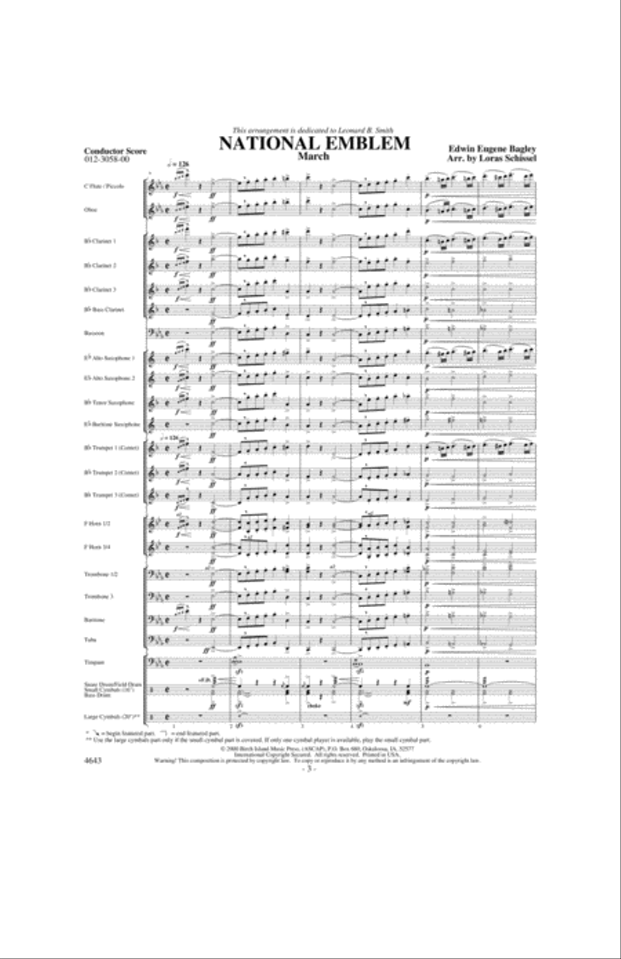 National Emblem National Emblem Concert Band scores gallery preview page 2