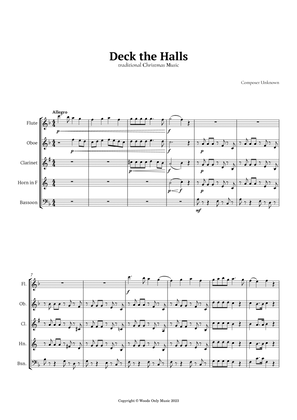 Deck the Halls by Oliphant for Woodwind Quintet